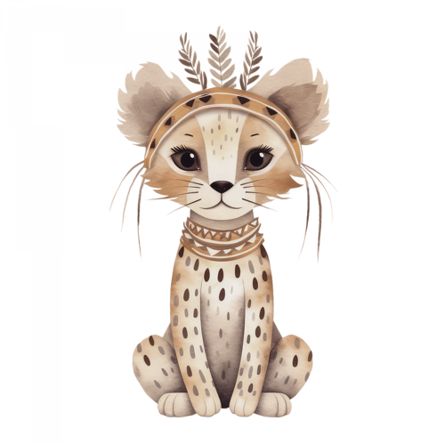 Leopar Yavrusu Duvar Stickerı