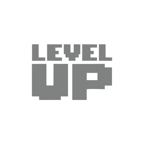 Level Up Sticker 17x17 Cm Gri