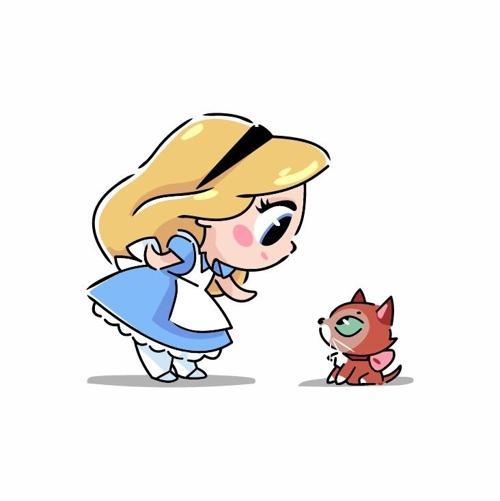 Masalsı Alice ve Arkadaşı Duvar Sticker'ı