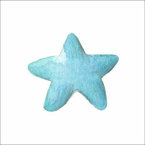 Mavi Yıldız Sticker