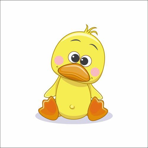 Sevimli Civciv Sticker