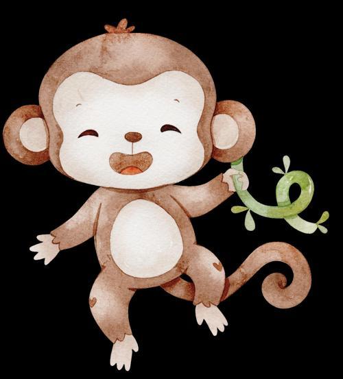 Oynayan Maymun Duvar Stickerı