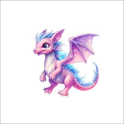 Sevimli Ejder Sticker