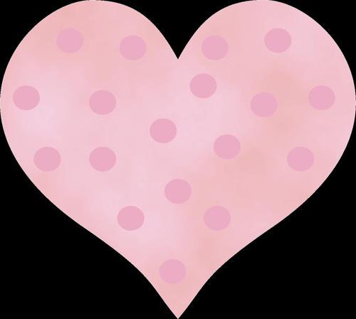 Pembe Puantiyeli Kalp Duvar Stickerı