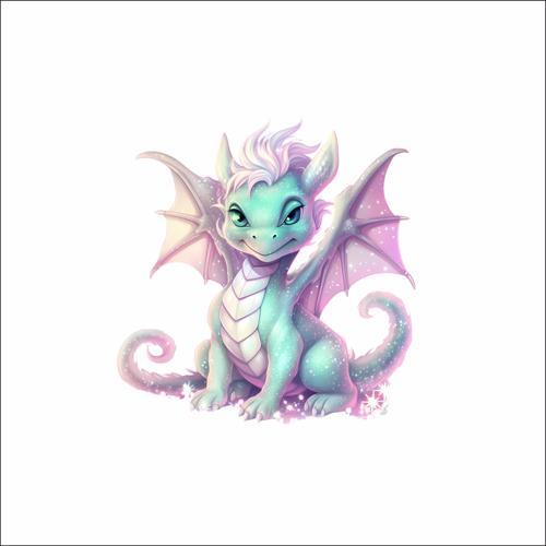 Sevimli Ejder Sticker 12