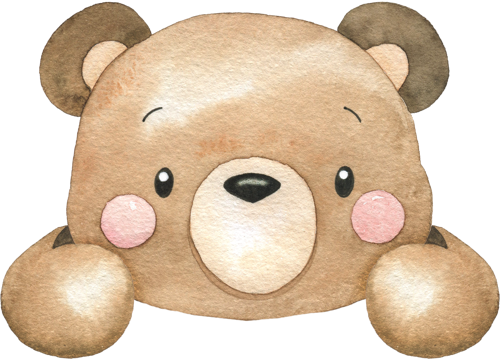 Oyuncu Ayı Kafası Duvar Stickerı