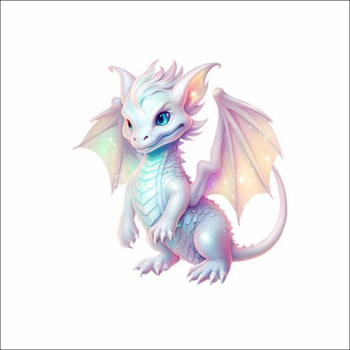 Sevimli Ejder Sticker 13