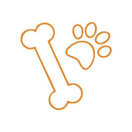 pati ve Kemik Sticker 17x17 Cm Turuncu