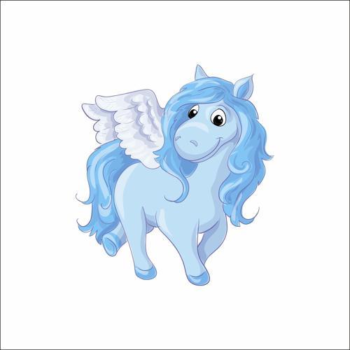 Sevimli Unicorn Sticker 1