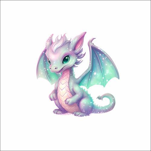 Sevimli Ejder Sticker 3