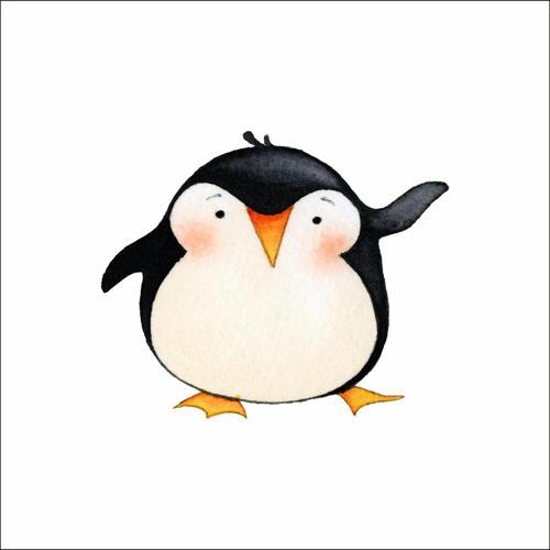 Sevimli Penguen Sticker