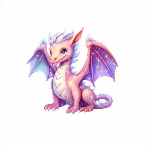 Sevimli Ejder Sticker 7