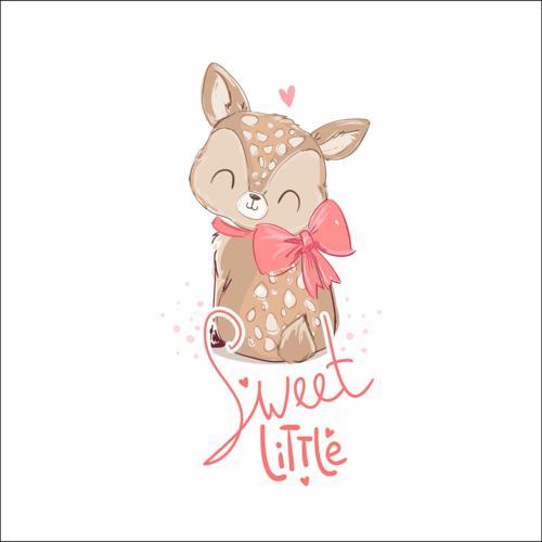 Sweet Little Sevimli Geyik Sticker