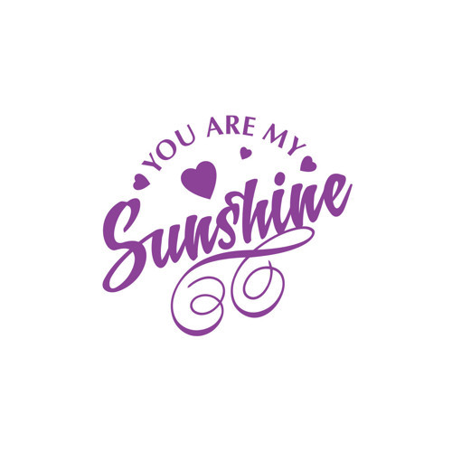 Sunshine Sticker 17x17 Cm Mor