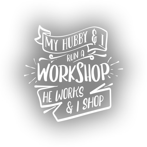 Workshhop Sticker 17x17 Cm Beyaz
