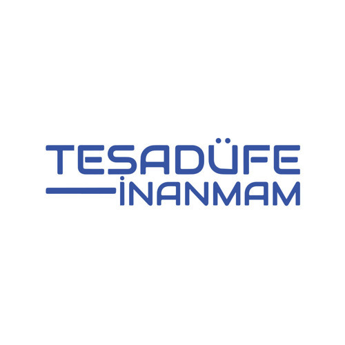 Tesadüfe İnanmam Sticker 17x17 Cm Mavi