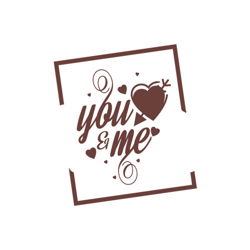 Yo and Me Sticker 17x17 Cm Kahverengi
