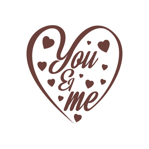 Yo and Me Sticker 17x17 Cm Kahverengi