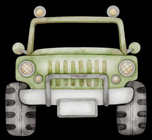 Yeşil Jeep Duvar Stickerı