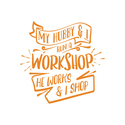 Workshhop Sticker 17x17 Cm Turuncu