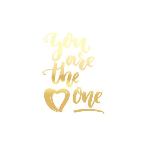 You Are The Pne Sticker 17x17 Cm Gold