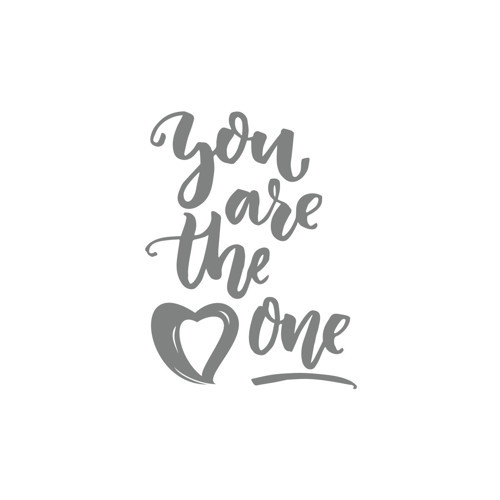 You Are The Pne Sticker 17x17 Cm Gri