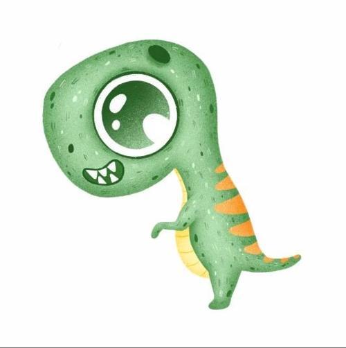 Yeşil Dinazor Duvar Sticker