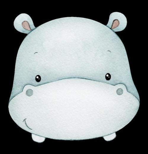 Su Aygırı Kafası Duvar Stickerı