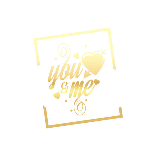 Yo and Me Sticker 17x17 Cm Gold