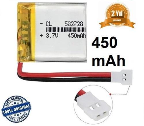 450 Mah 3.7v Drone Helikopter Oyuncak Araba Telsiz Telefon Pili Jst Mx2.0