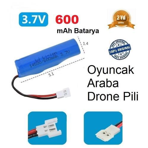 600 Mah Beyaz Soket Li-on 3.7v Soket Drone Pili Oyuncak Araba Pili 14500