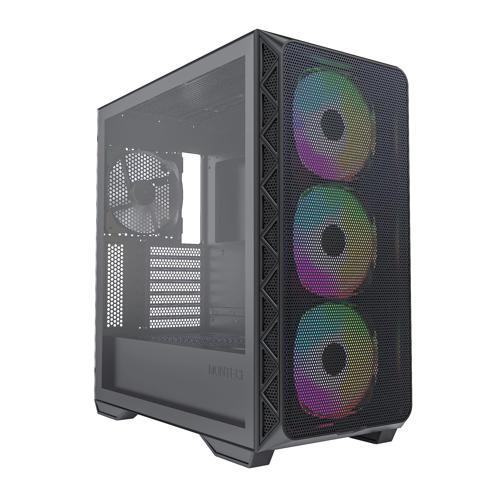 AIR 903 MAX E-ATX  4 Fan 3 x 140mm ARGB fan ve 1x140mm PWM Fan Orta Boy Kule, Temperli Cam,