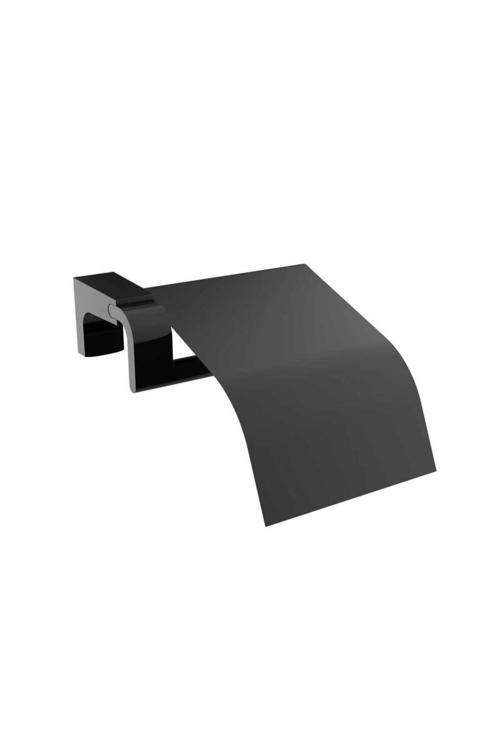 Openworld - Paslanmaz F1 Mat Siyah - Tuvalet Kağıtlık - Kapaklı Tuvalet Kağıtlık - Siyah Kapaklık