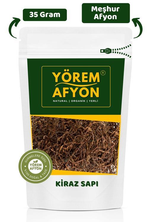 Yörem Afyon Meşhur Afyonkarahisar Yeni Mahsül Güneşte Kurutulmuş Kiraz Sapı | 35Gr.