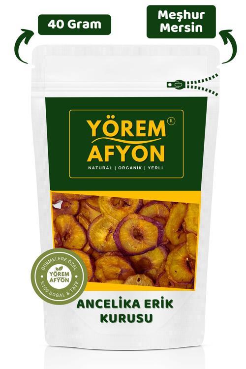 Mersin Yöresinden %100 Meyve Glütensiz Halka Ancelika Erik Kurusu, Cips {Prunus Salicina} | 40Gr.