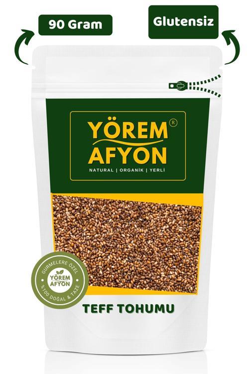Yörem Afyon Glutensiz Diyet Dostu Protein Deposu Teff Tohumu {Eragrostis Tef} | 90Gr.