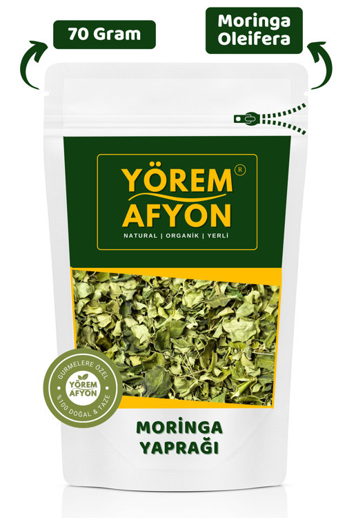 Yörem Afyon Kadim Geleneklerden Günümüze Mucizevi Şifa Moringa Yaprağı {Moringa Oleifera} | 70Gr.