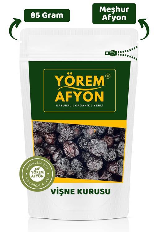 Meşhur Afyon'Un Zengin Aromalı Doğal Kurutulmuş Çekirdekli Vişne Kurusu {Prunus Cerasus} | 85Gr.