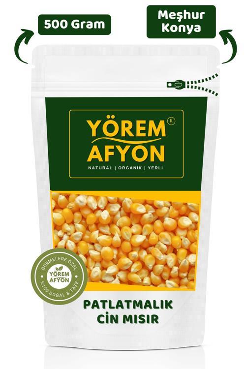 Yörem Afyon Meşhur Konya Organik Tarım Mahsulü Patlayan Mısır, Cin Mısır {Zea Mays} | 500Gr.