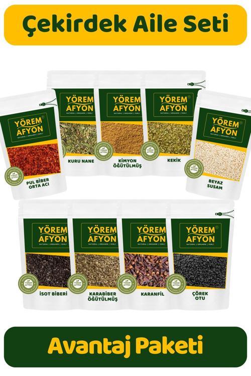 Yörem Afyon Yörelerine Özgü Çekirdek Aile Baharat Seti | 783Gr.