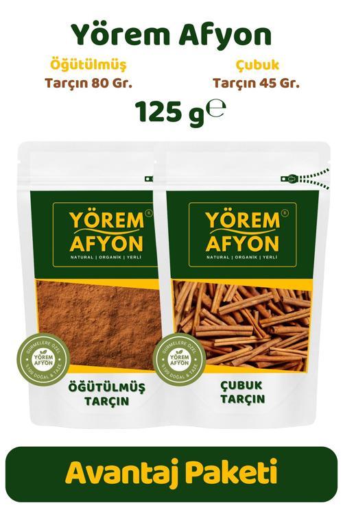 Yörem Afyon Mutfakların Vazgeçilmezi Saf Ve Katkısız Hakiki Çubuk & Öğütülmüş Toz Tarçın Set | 125Gr