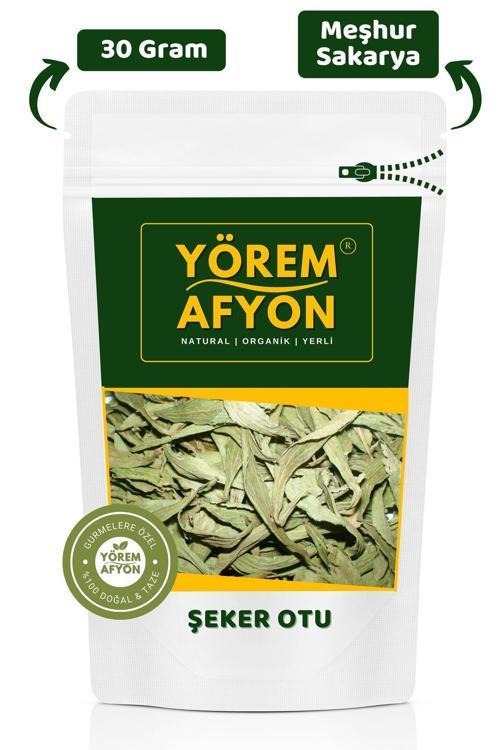 Yörem Afyon Meşhur Manisa Yerli Mahsul Şifa Deposu Şeker Otu, Stevia Otu | 30Gr.