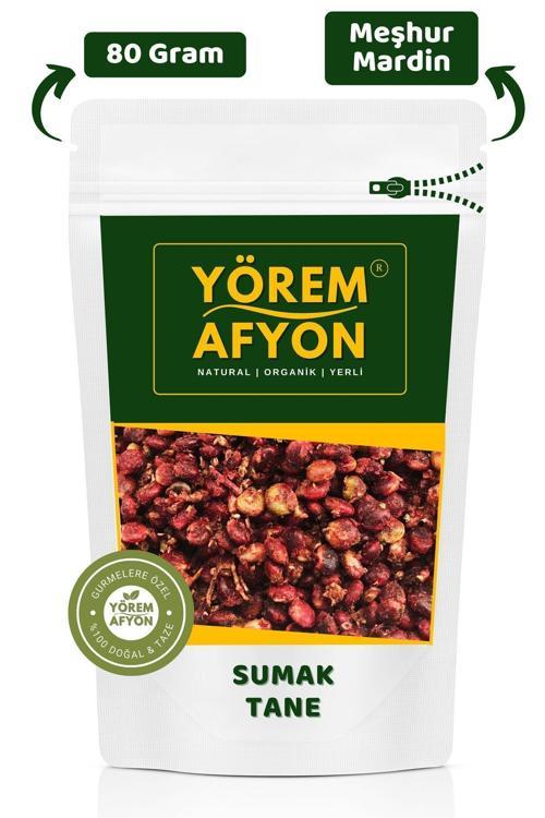 Yörem Afyon Meşhur Mardin Midyat Yöresinden Doğal Şifa Kaynağı Yerli Hasat Tane Sumak {Rhus} | 80Gr