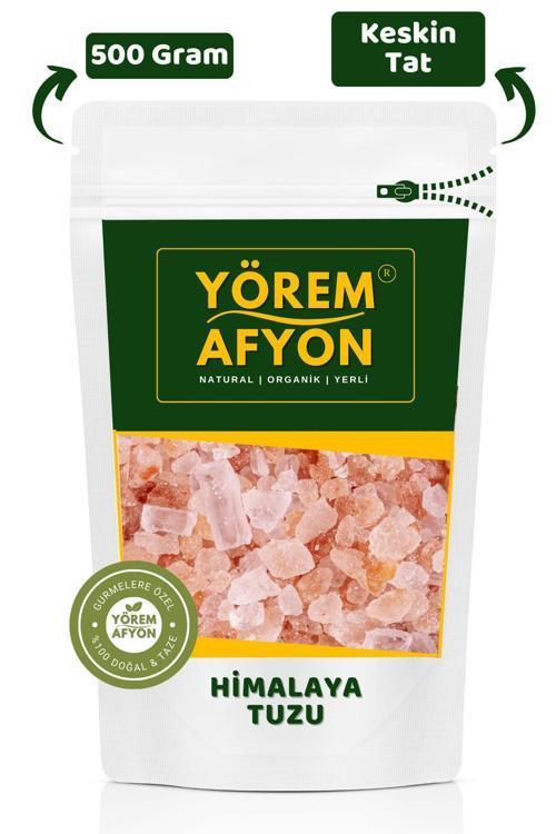 Yörem Afyon Rafine Edilmemiş Işlenmemiş Mineral Deposu Granül Himalaya Tuzu | 500Gr.