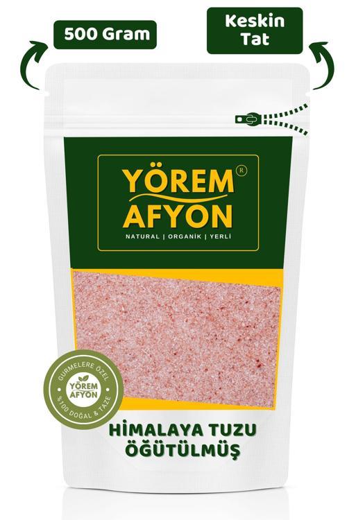 Yörem Afyon Rafine Edilmemiş Işlenmemiş Mineral Deposu Öğütülmüş Himalaya Tuzu | 500Gr.