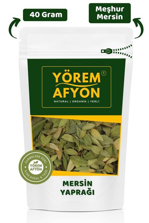 Yörem Afyon Meşhur Mersin Keskin Kokulu Aromatik Mersin Yaprağı, Elduran, Zazak, Murt | 40Gr.