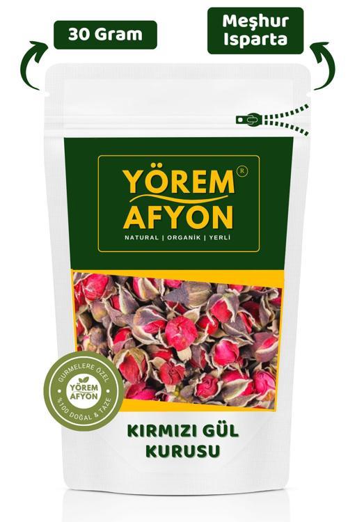 Yörem Afyon Meşhur Isparta Kırmızı Tomurcuk Kokulu Gül Kurusu | 30Gr.