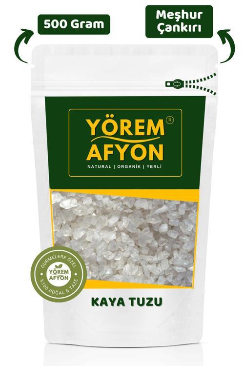 Yörem Afyon Meşhur Çankırı Rafine Edilmemiş Mineral Deposu Granül Kaya Tuzu | 500Gr.