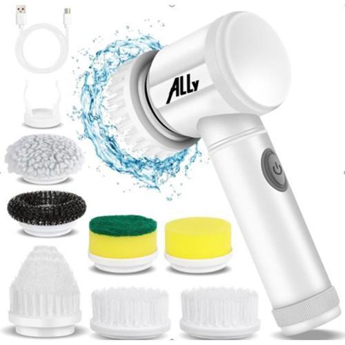 Magic Brush 5in1 Fırça Başlıklı Şarjlı Temizleme Fırçası Banyo/Fayans/Zemin Temizleyici