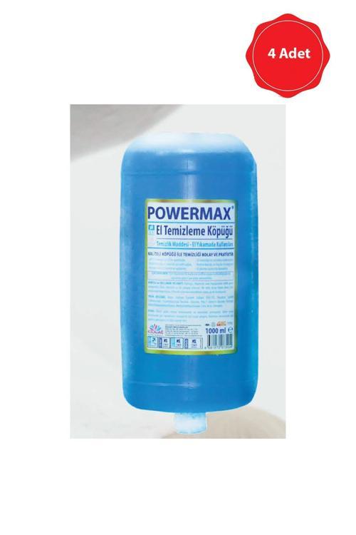4 Adet Powermax Sabun Aparatına Uygun  Kremli Köpük El Sabunu 1000 gr Kartuş- PWRMX052